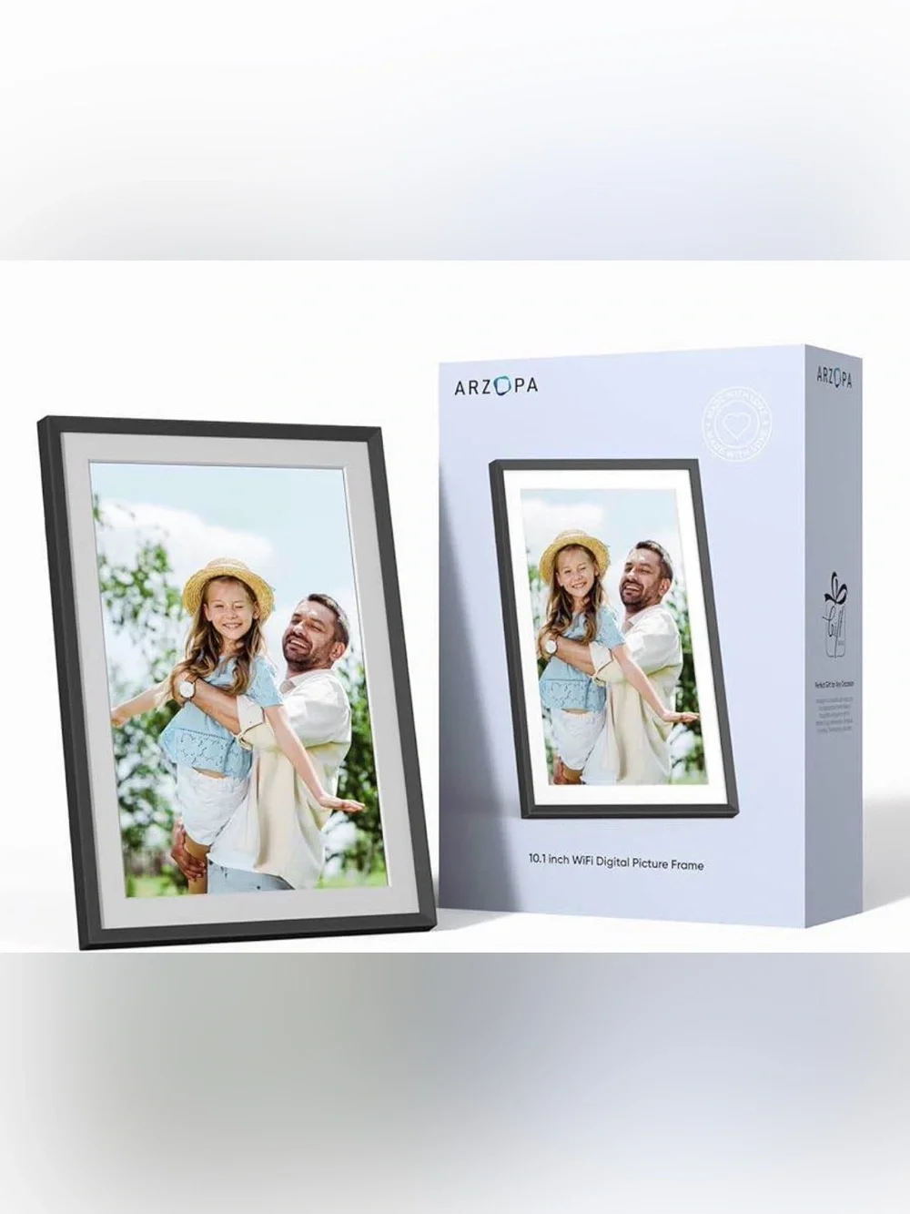 Pierre Cardin Digital Photo Frame in Black and White